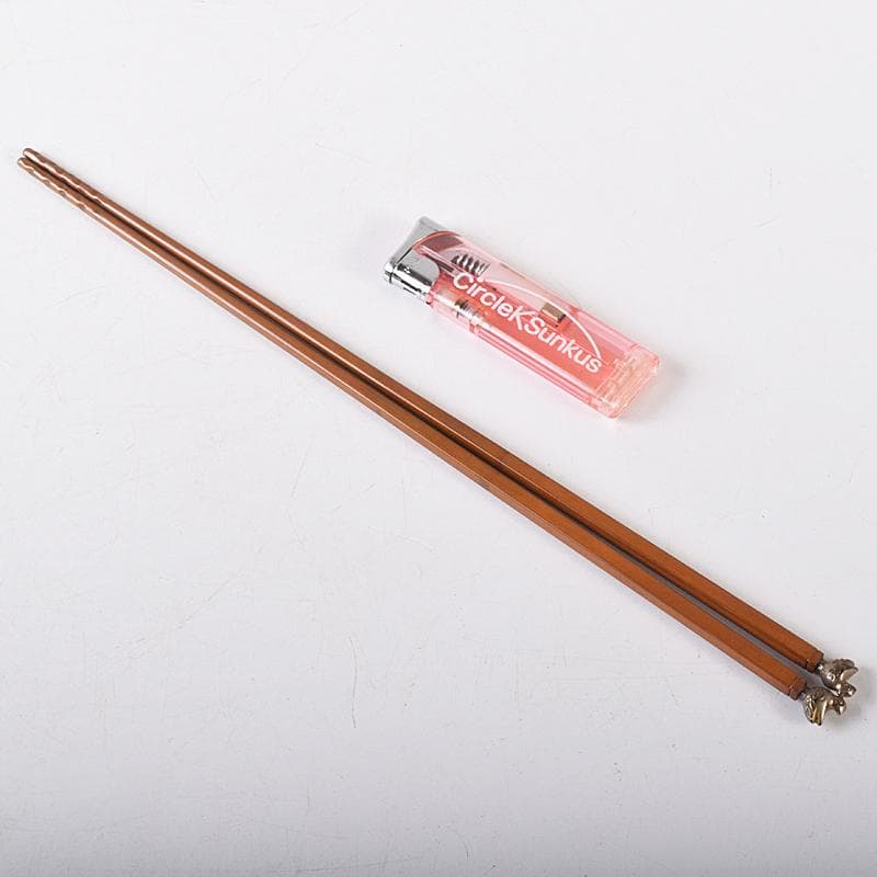 茶道具　釜師　高木治良兵衛作　南鐐鳥頭飾　火箸　共箱　C　R8572