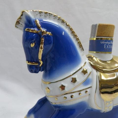 サントリー エクストラ ブランデー クリスマス 馬 木馬 加藤工芸 未開栓