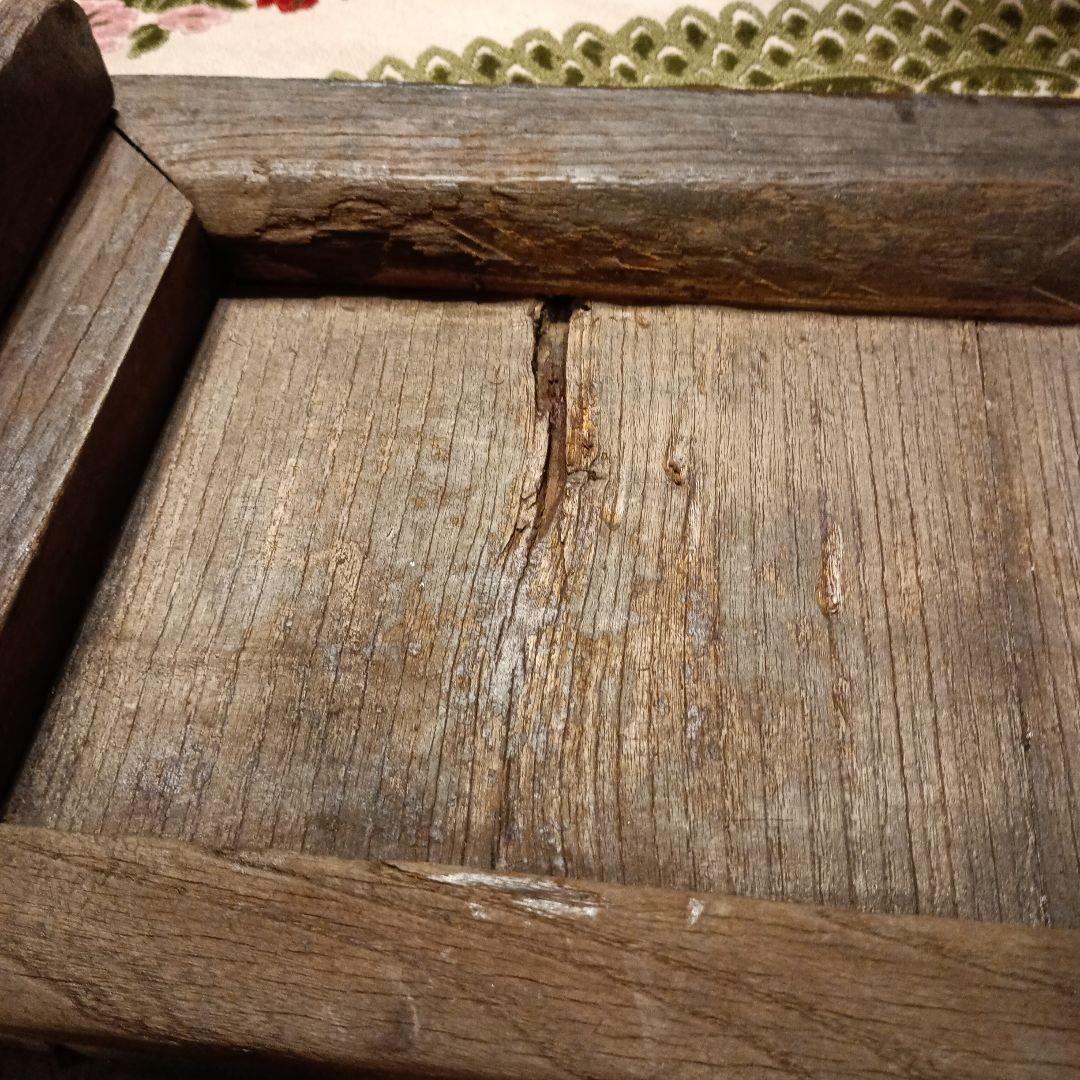 上海アンティークテーブル　木製座卓 ダークブラウン