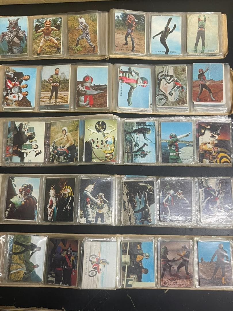 昭和レトロ 仮面ライダーアルバム 5冊303枚 まとめ売り カルビー