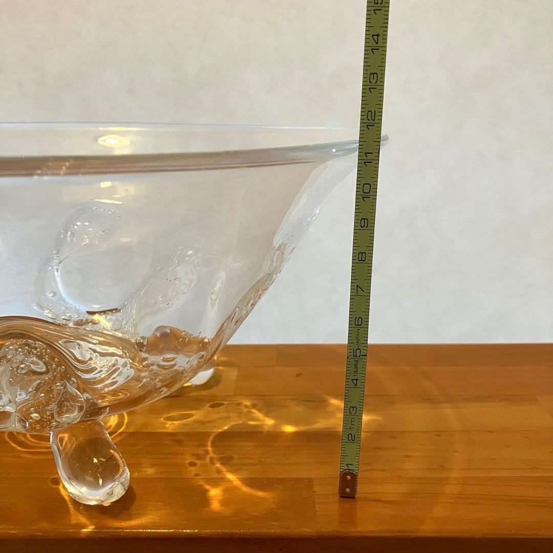 吹きガラス ガラスボウル ガラスのうつわ 作家もの