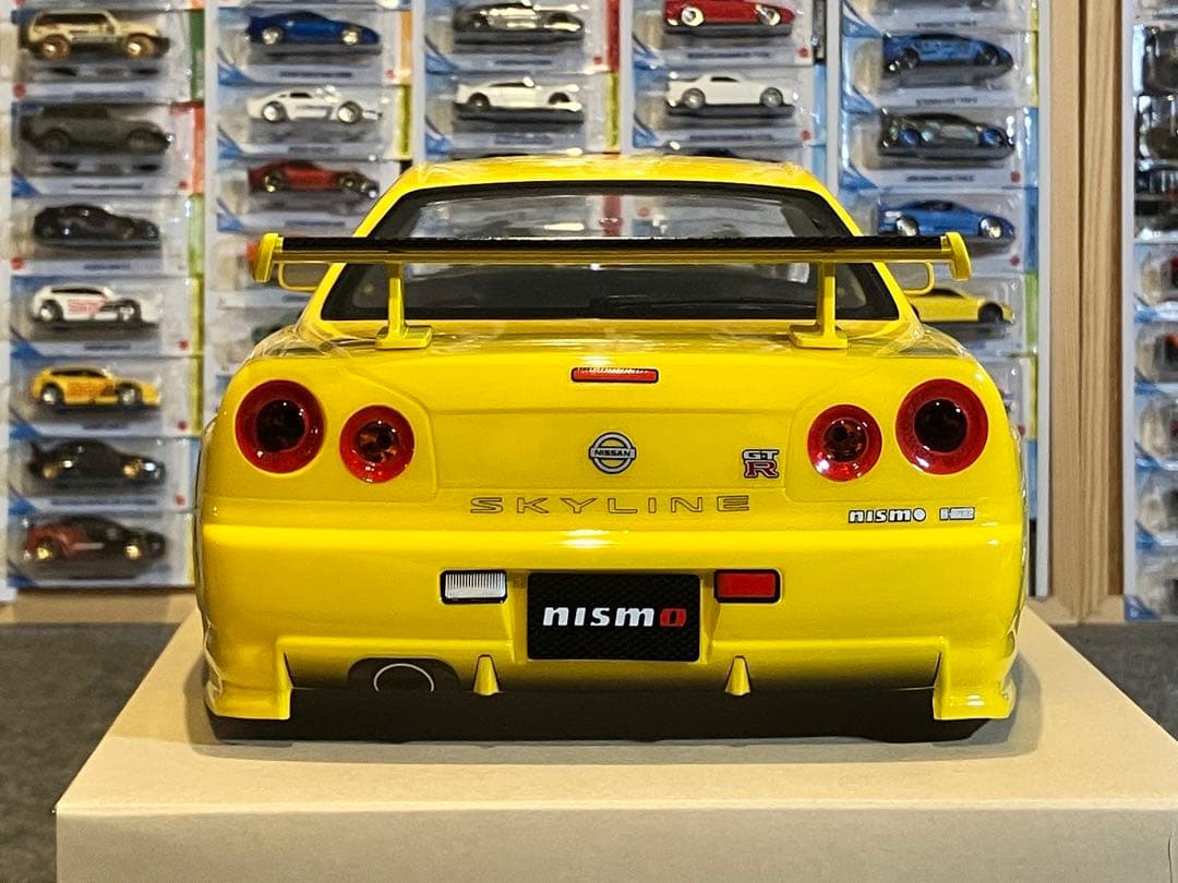 タミヤラジコン日産スカイラインGT-R R34 塗装済 スペアボディ イエロー‼︎