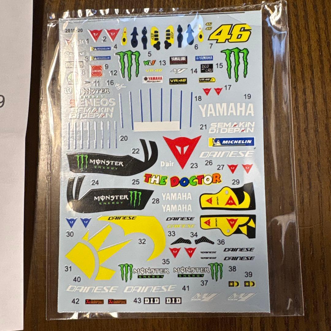 タミヤ　オートバイ　1/12 プラモデル　YZR-M1 ‘19 制作セット