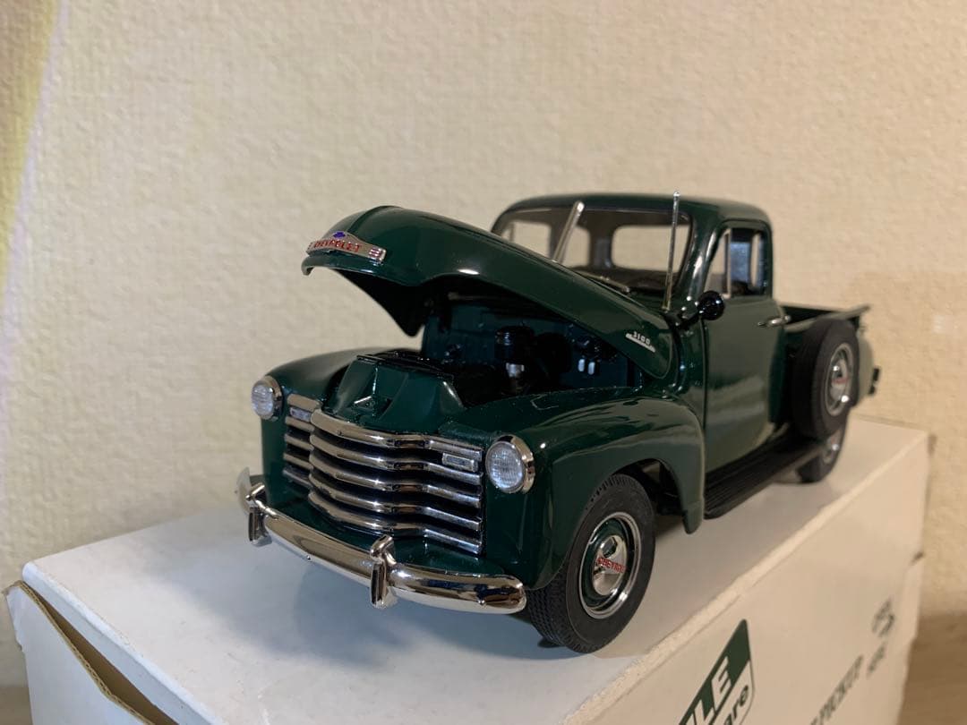 希少 ダンバリーミント Chevrolet 3100 ダークグリーン ミニカー