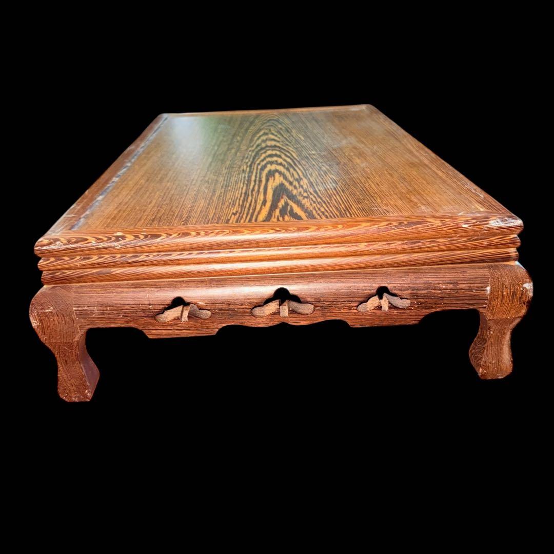 銘木「鉄刀木（タガヤサン）」花台・飾り台・床の間・和風・盆栽台・香炉台