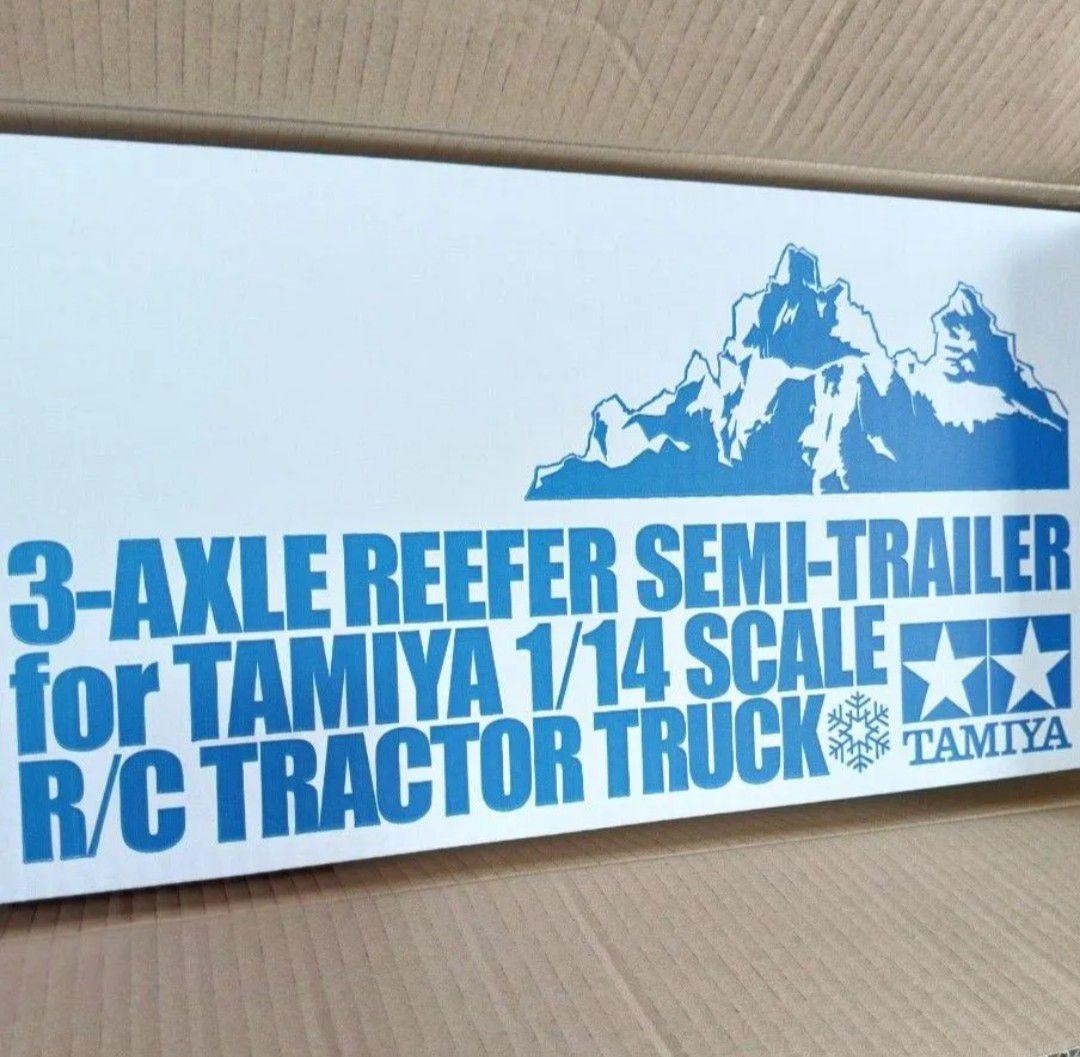 (ライトセット付) TAMIYA 1/14 3軸リーファー・セミトレーラー
