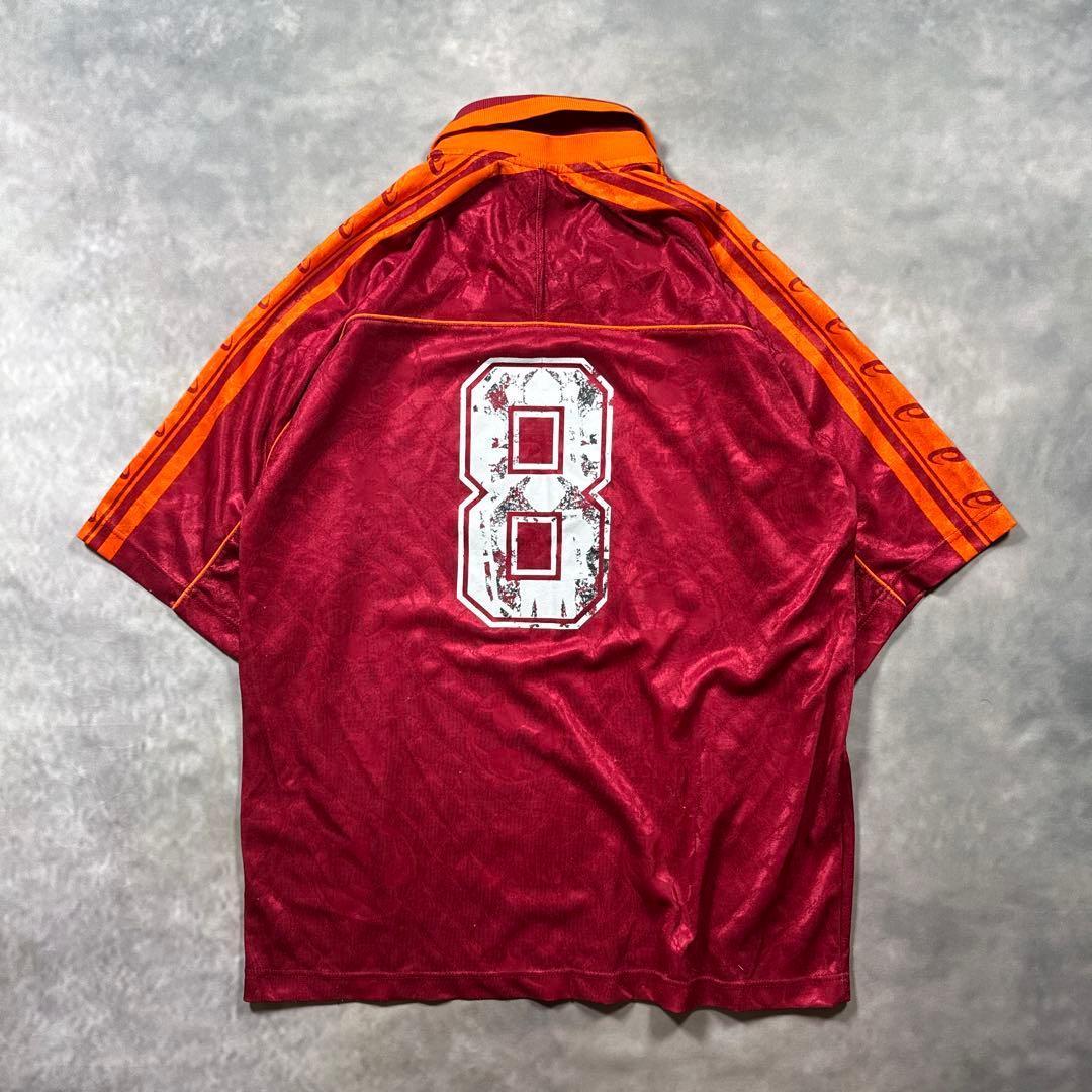 イタリア製1995-96 asics ASローマ背番号8スタットゥートR21