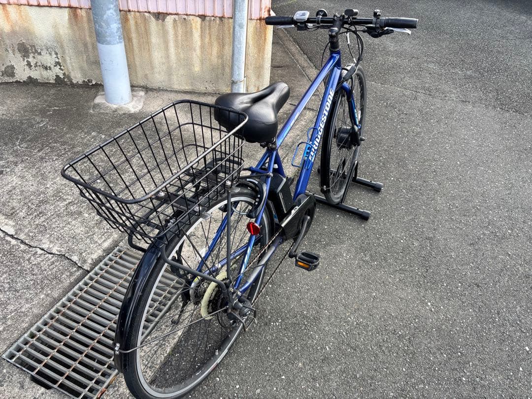 ブリヂストン 電動アシスト自転車 青 2021 直近点検済。TB1e 引取りのみ