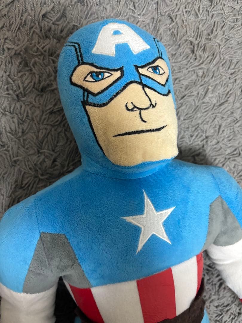 キャプテンアメリカ マーベル ぬいぐるみ クッション ピロー まくら 抱き枕
