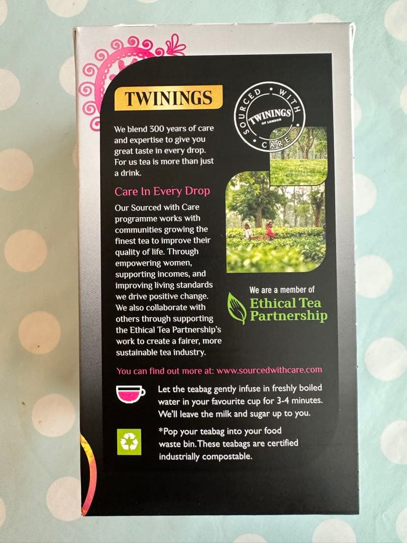 F＆M カウンテスグレー ティーバッグ 、トワイニングのアールグレイとチャイ