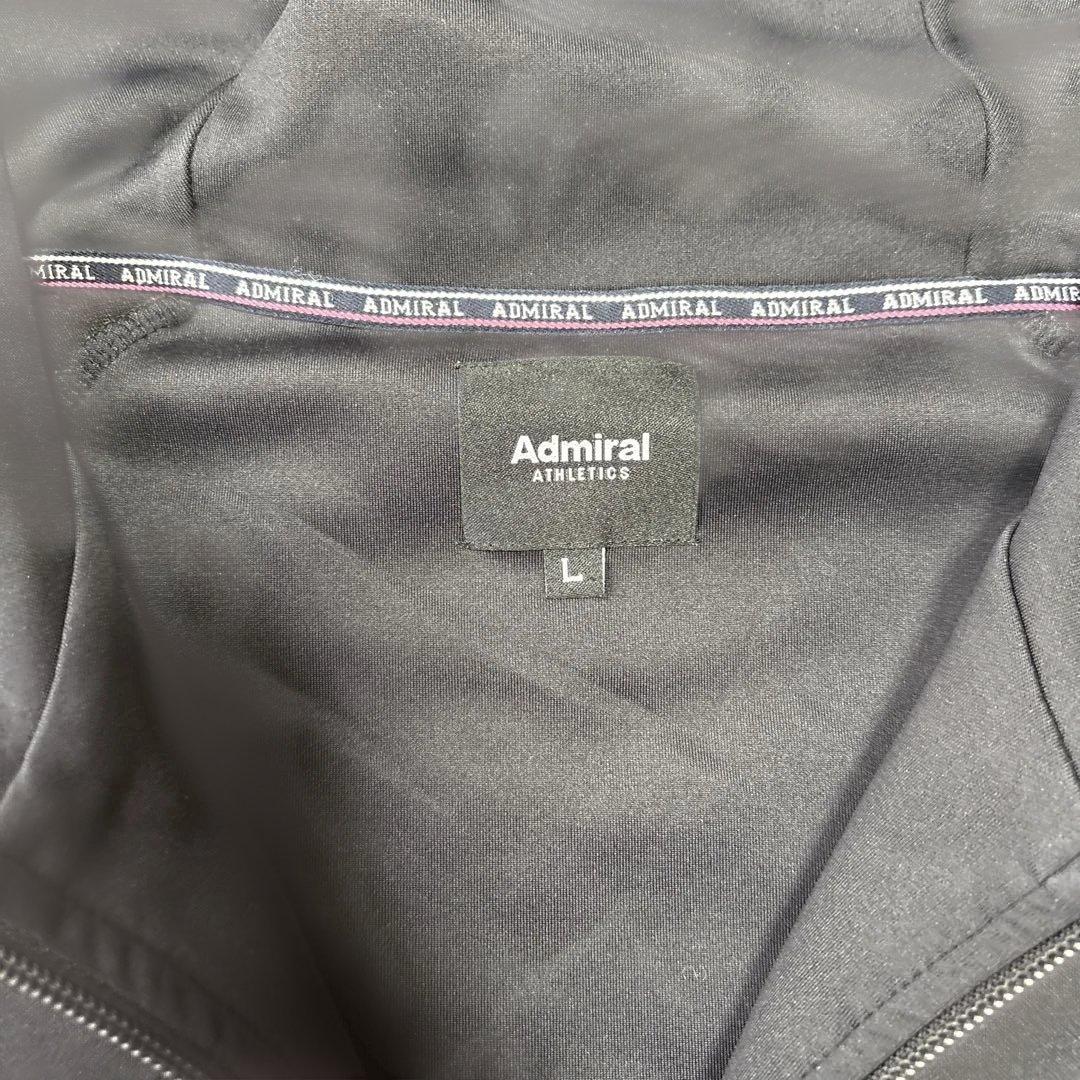 【Admiral 】アドミラル フード付きジャージ 冬用 ブラック 上下セットL