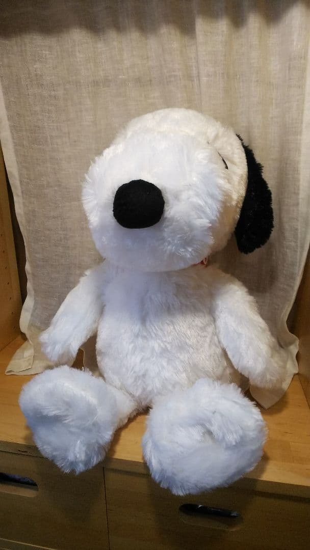 スヌーピー BIG ぬいぐるみ 白黒新品タグ付き ラウンドワン限定 非売品 景品