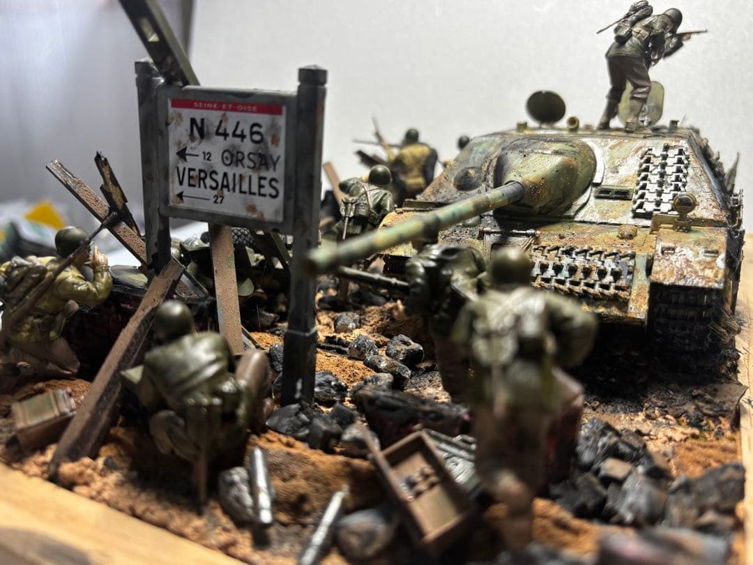 戦車　ジオラマ　ドイツ　アメリカ