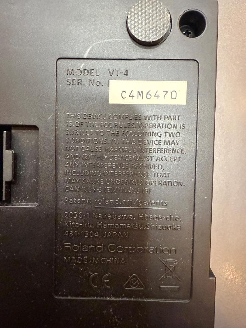 Roland ローランド VT-4 ボイストランスフォーマー 中古品