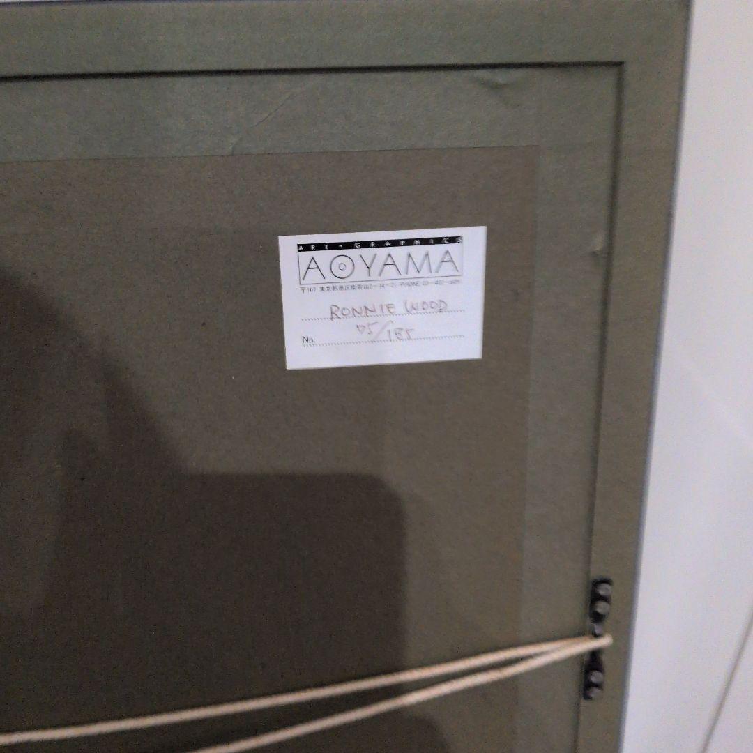 ローリングストーンズ　サイン　シルクスクリーン　ロンウッド　版画　リトグラフ