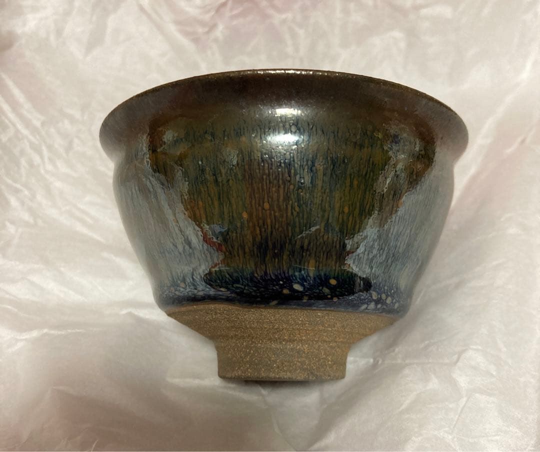 久世仁之　青亭　耀式　朱目　天目　窯変　曜変　酒呑　盃　ぐい呑酒器　煎茶茶器