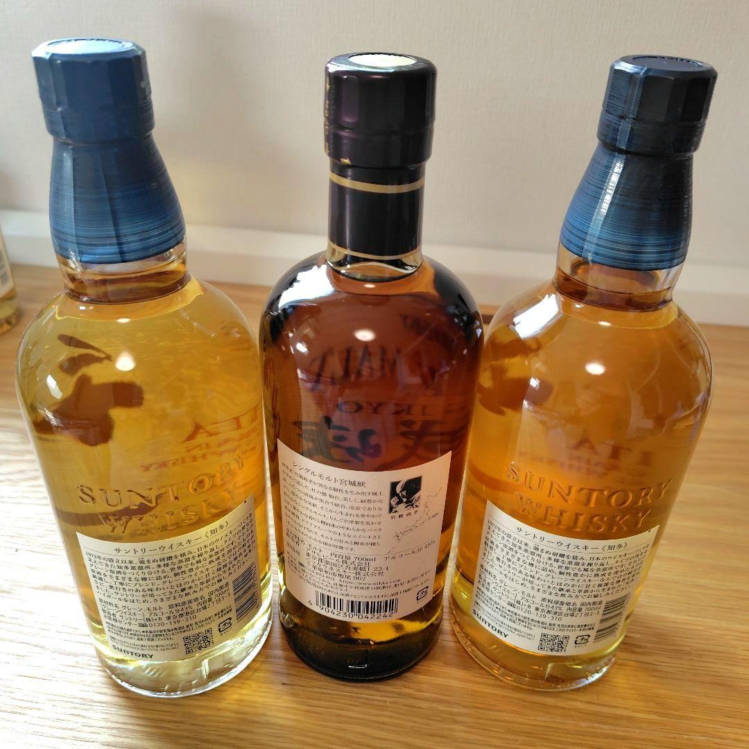 ♦サントリー ウイスキー 知多2本 ニッカウイスキー宮城峡1本