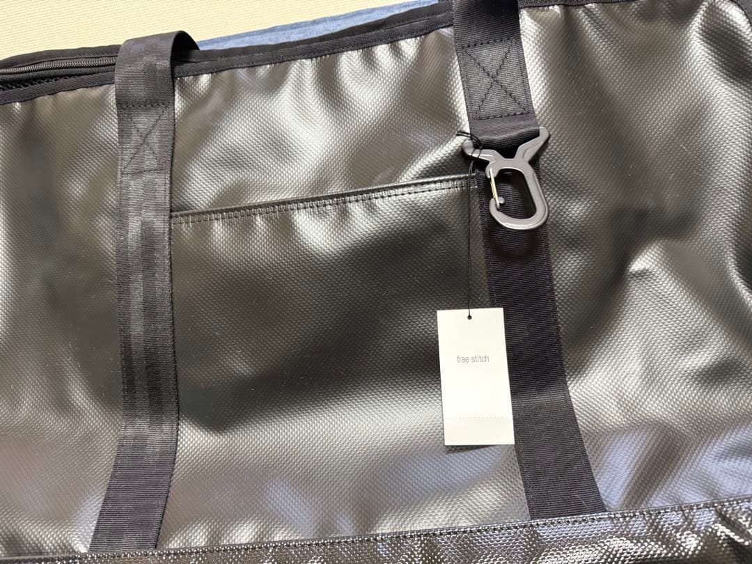 ペットキャリー中型犬フリーステッチブラックペットキャリーバッグ