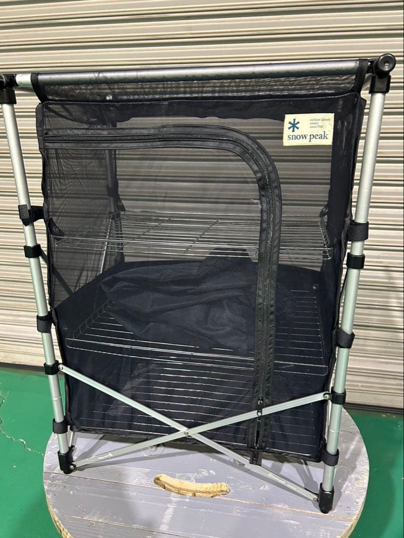 廃盤品 スノーピークメッシュラックスタンド ネットラックスタンド