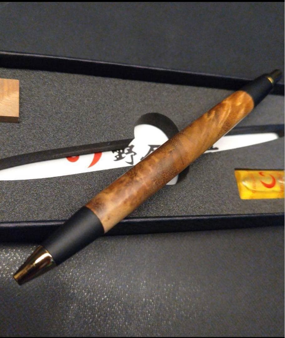 ほぼ新品　野原工芸 シャープペンシル★マーブルウッド