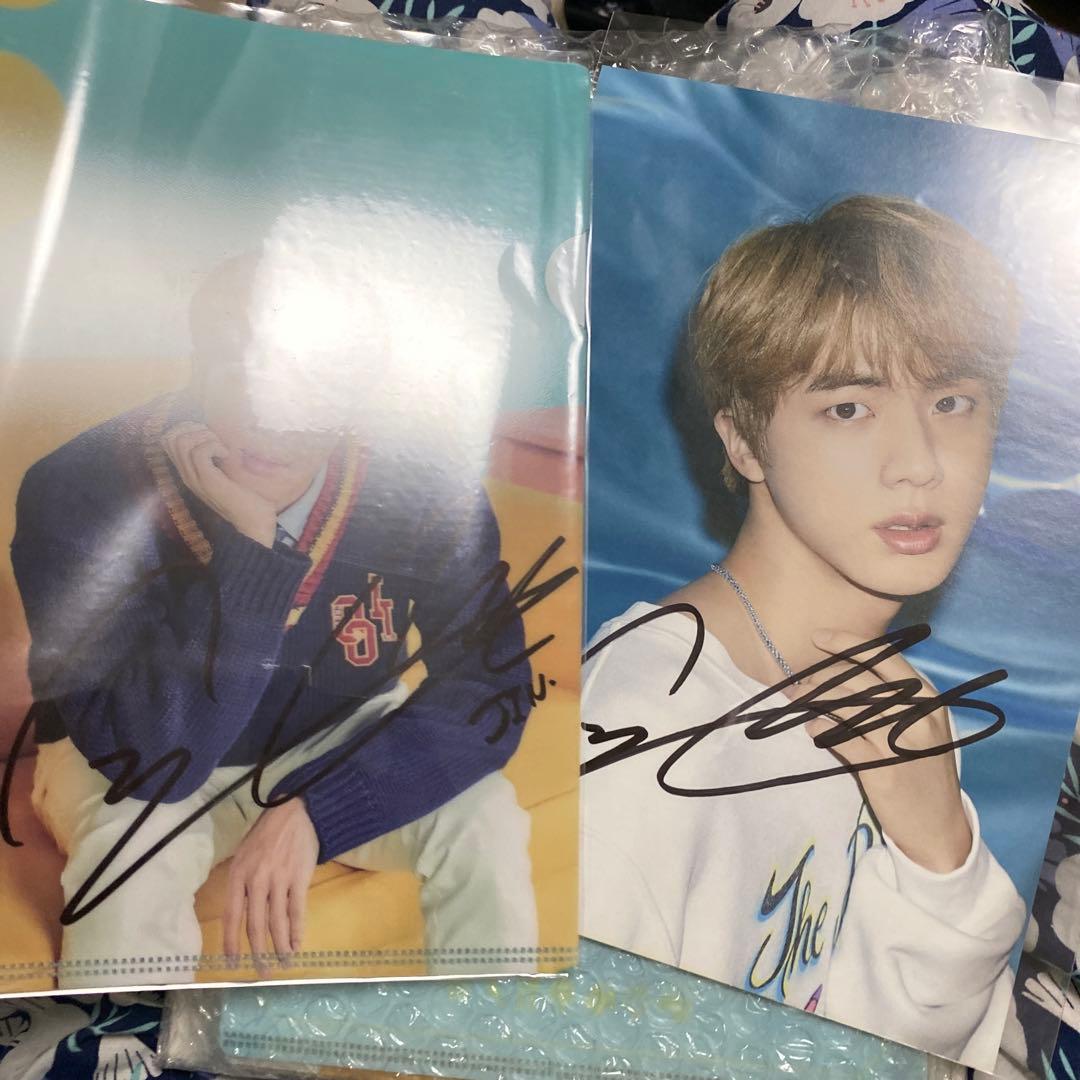 防弾少年団　ジン　サイン　直筆　フライヤー　ファイル