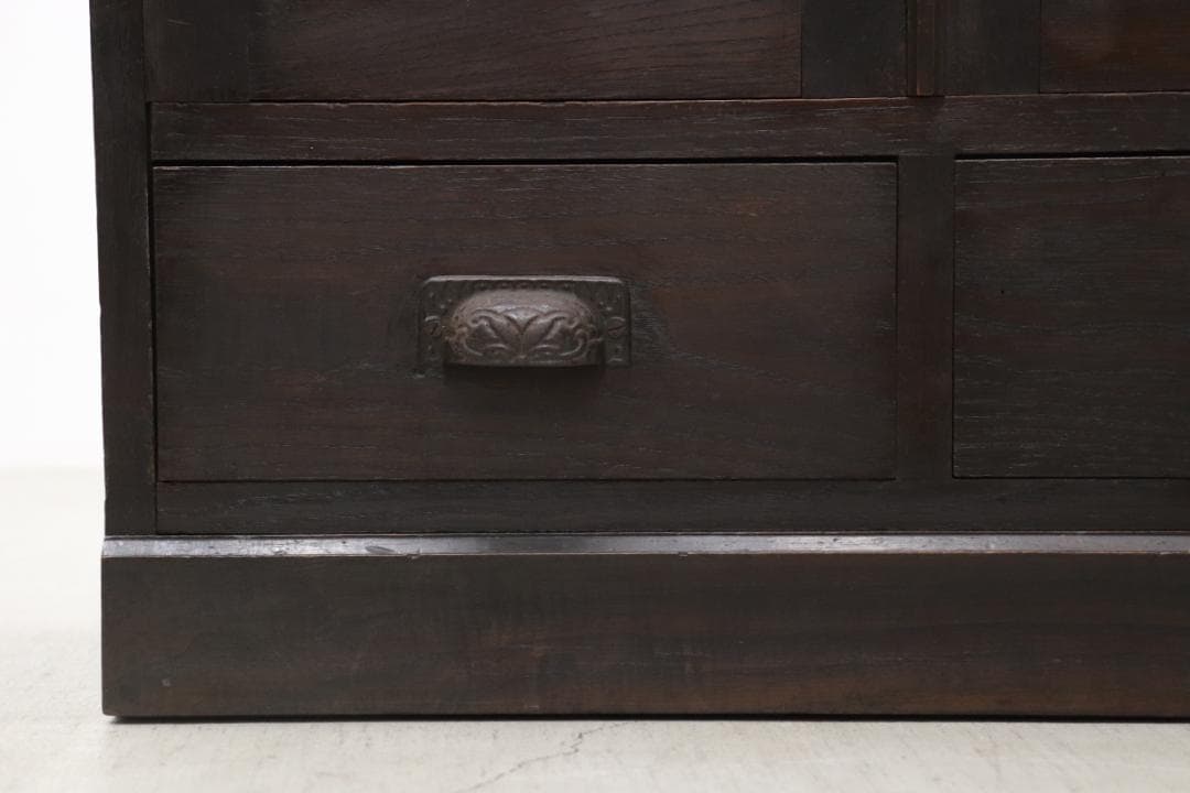 レトロ キャビネット 食器棚 書棚 本棚 本箱 収納 水屋