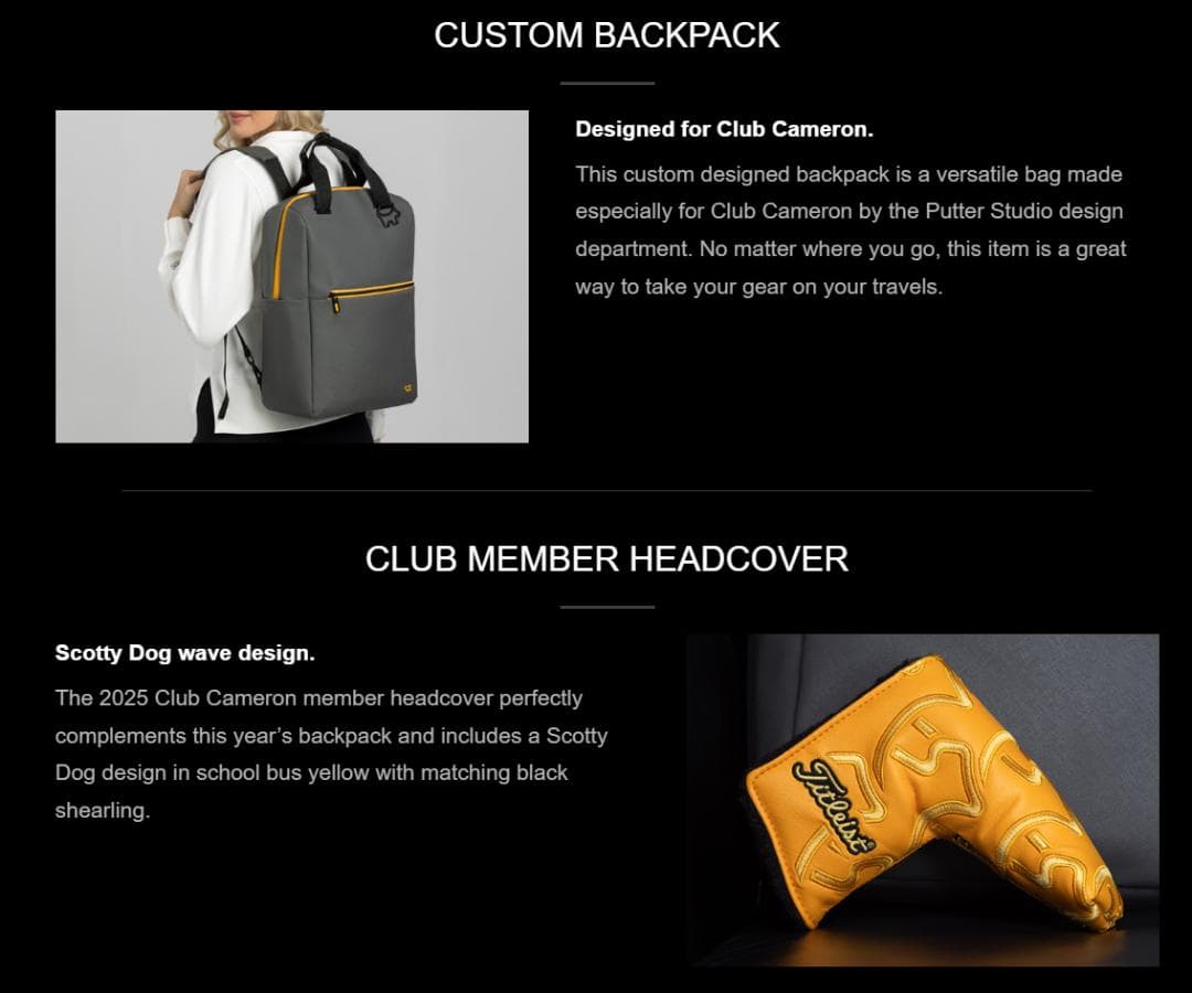 Scotty Cameron スコッティキャメロン メンバーキット2025