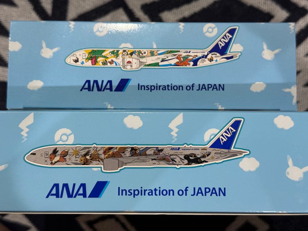 ANA ポケモンジェット（ピカチュウ・イーブイ）2機セット