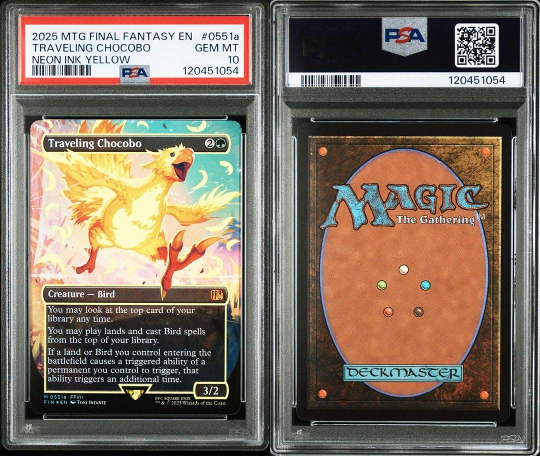 PSA10 MTG 旅するチョコボ　ネオンインクfoil　黄色 PSA