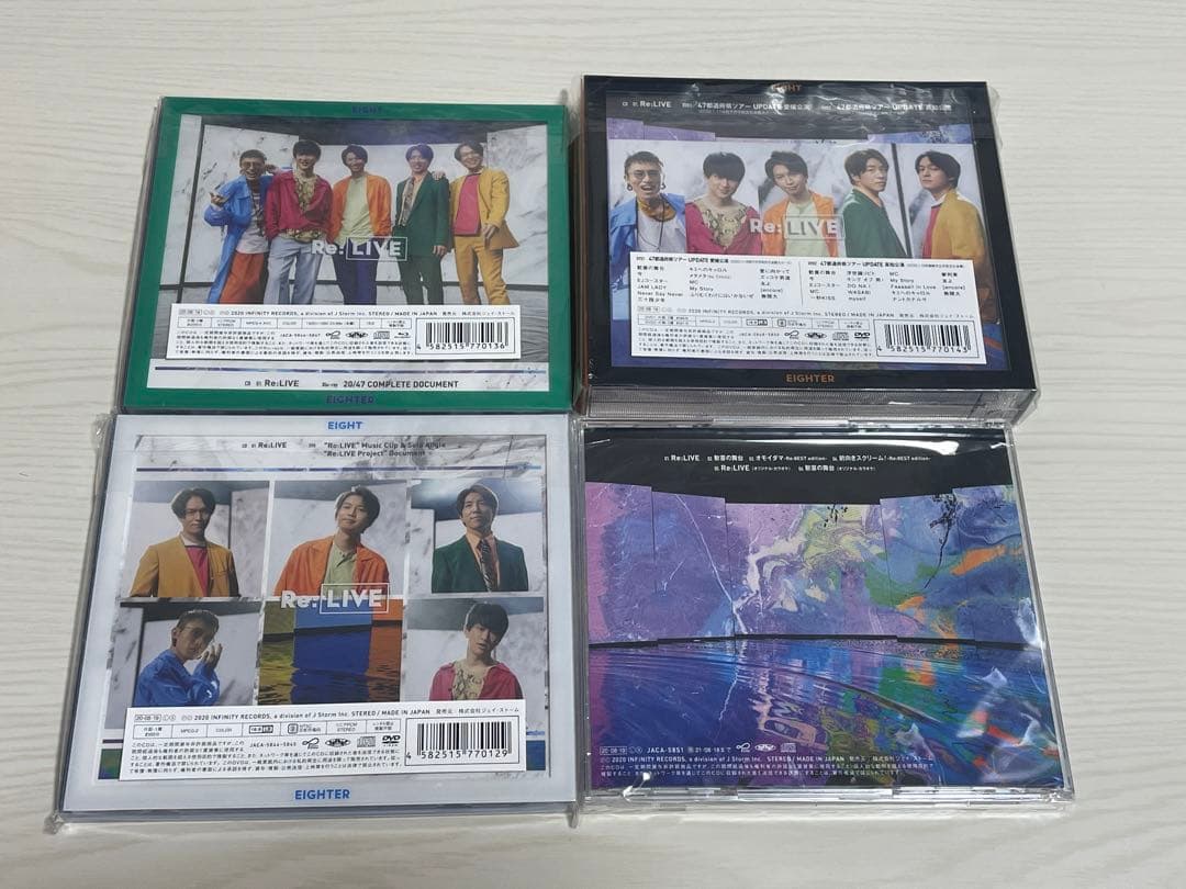 関ジャニ∞ Re:LIVE(初回限定盤,初回限定盤A,初回限定盤B,通常盤)