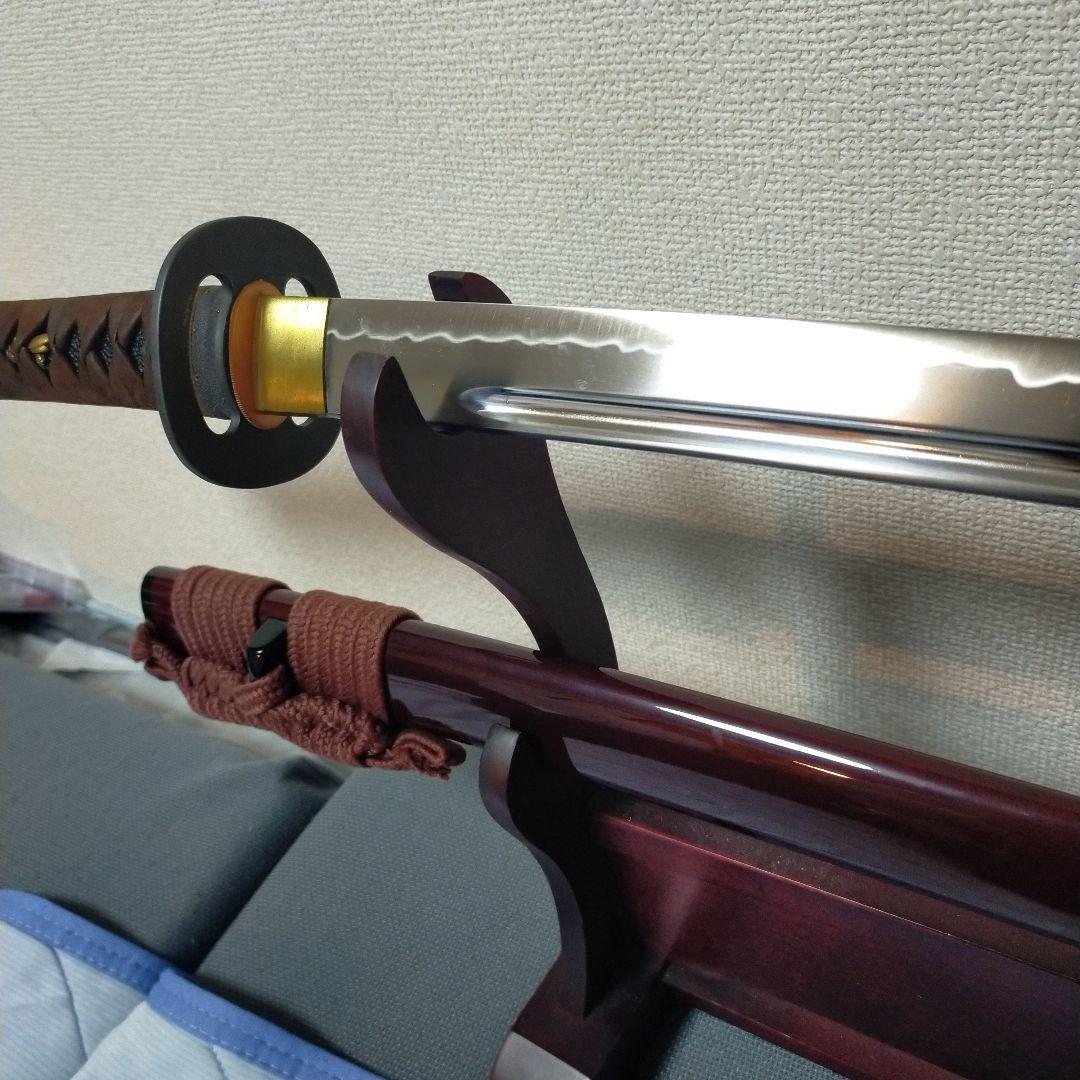 居合刀　模造刀　日本刀　刀剣　斬馬刀　大太刀　野太刀　革巻柄　黒鮫皮　鉄鍔　美品