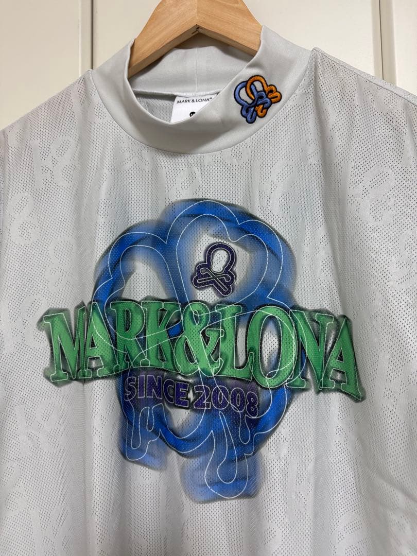 マーク＆ロナ モックネック メッシュ Tシャツ 46