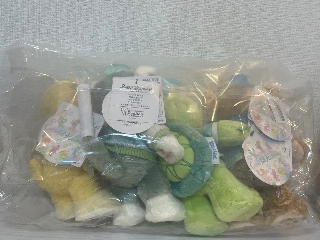 【値下げ&おまけ増量】ダッフィー20周年 ポージープラッシー 7人セット バケパ