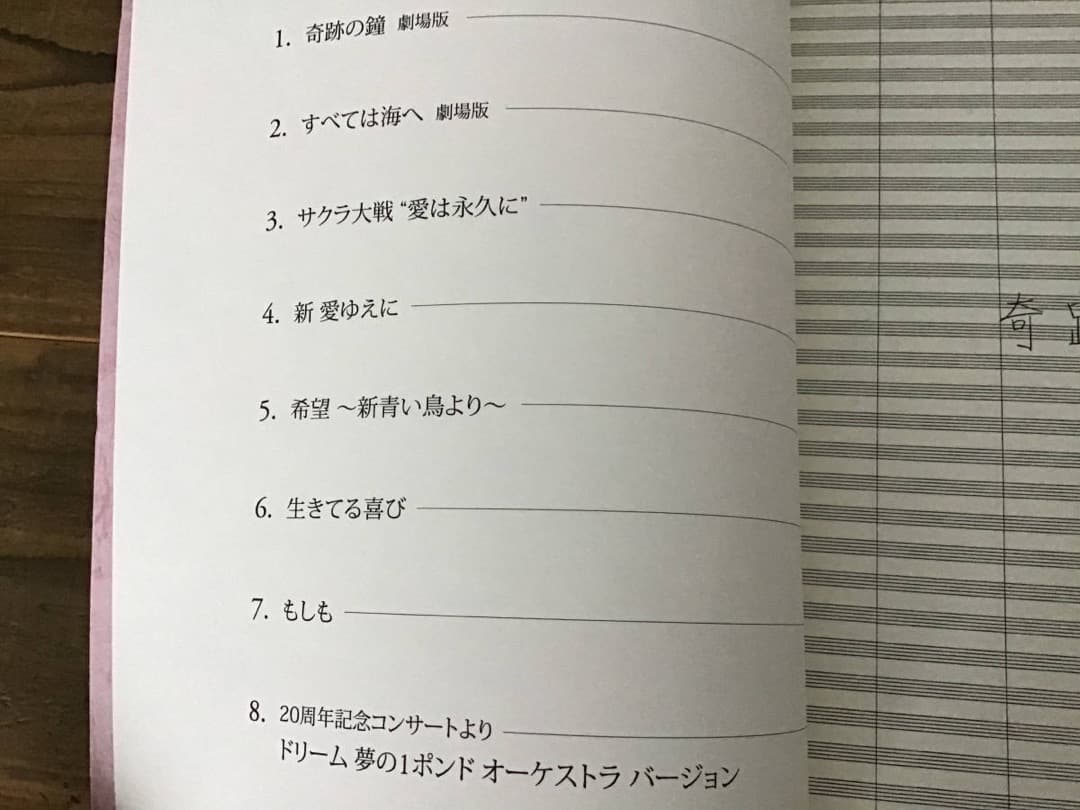 ★400部限定/楽譜/田中公平/作品集1/サクラ大戦歌曲集/総譜