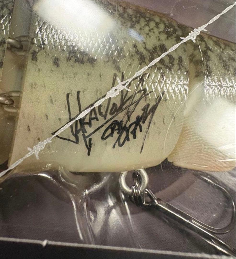 【サイン入り】未使用品ガンクラフト ラチェット144リアルバスBONE