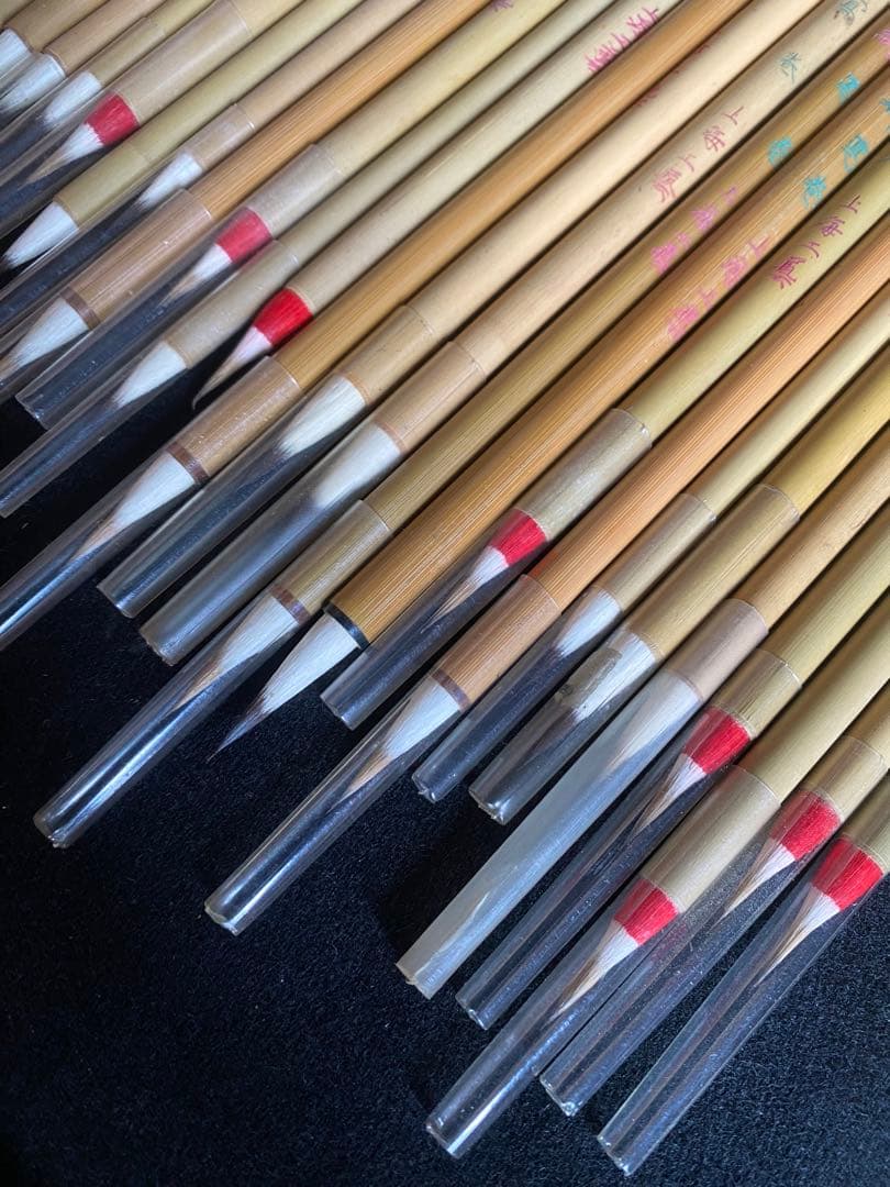 書道筆　まとめ売り　100本　上海工藝　火炬牌　中国筆　古筆　小筆