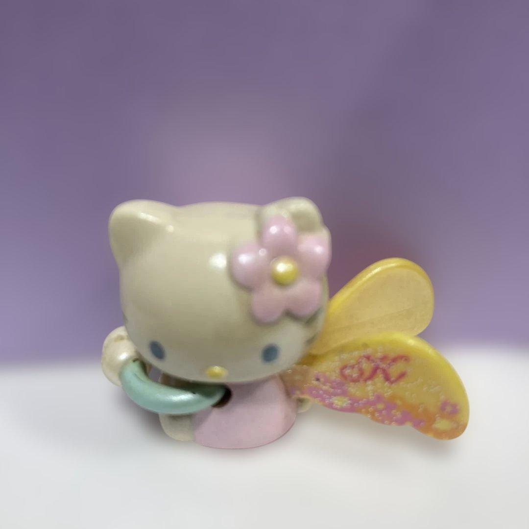 希少、キラキラウィングクリップフィギュア　マグネット　激レア　ハローキティ