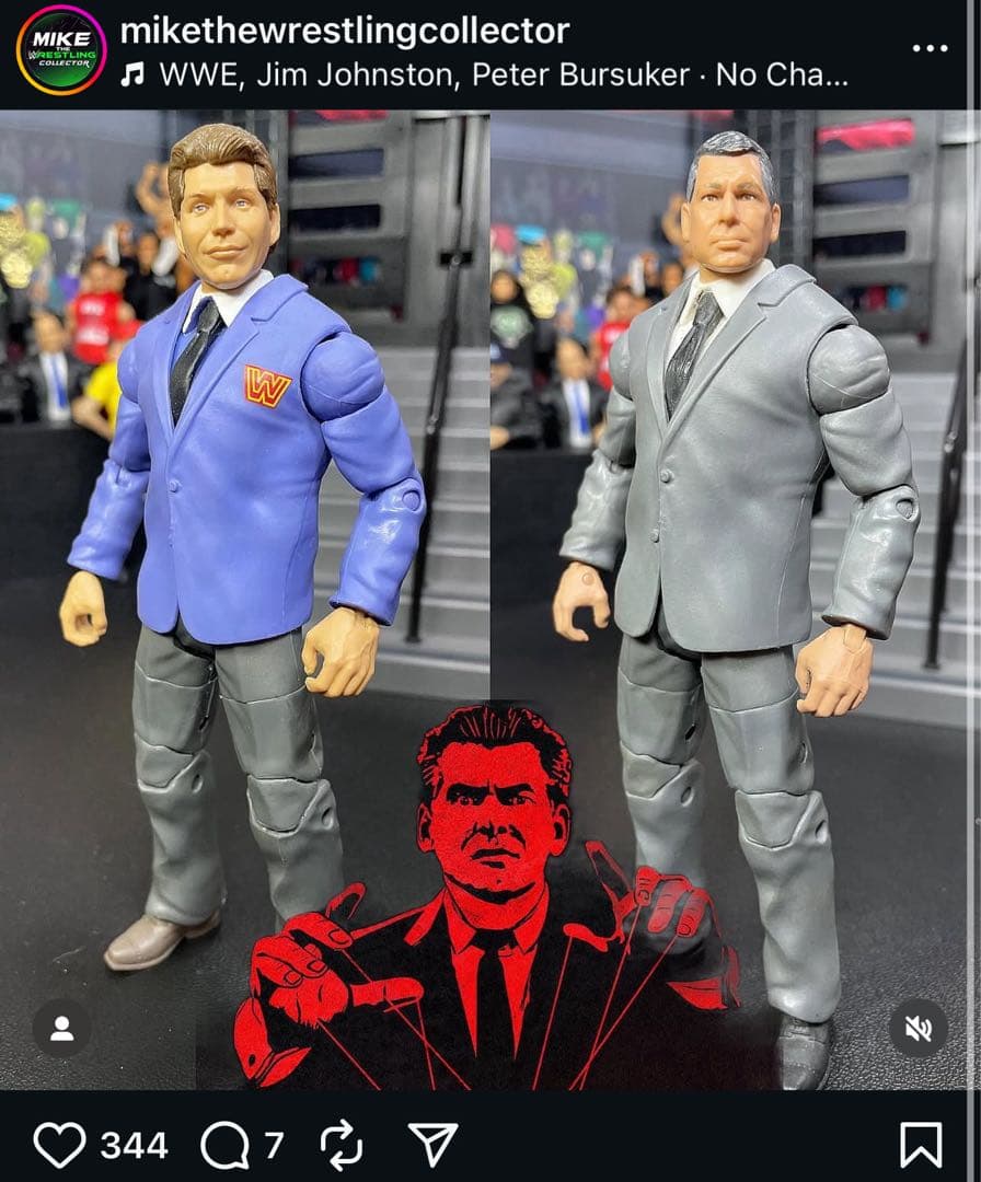 WWE マテル ヴィンス マクマホン トリプルH ステフフィギュア 3体セット