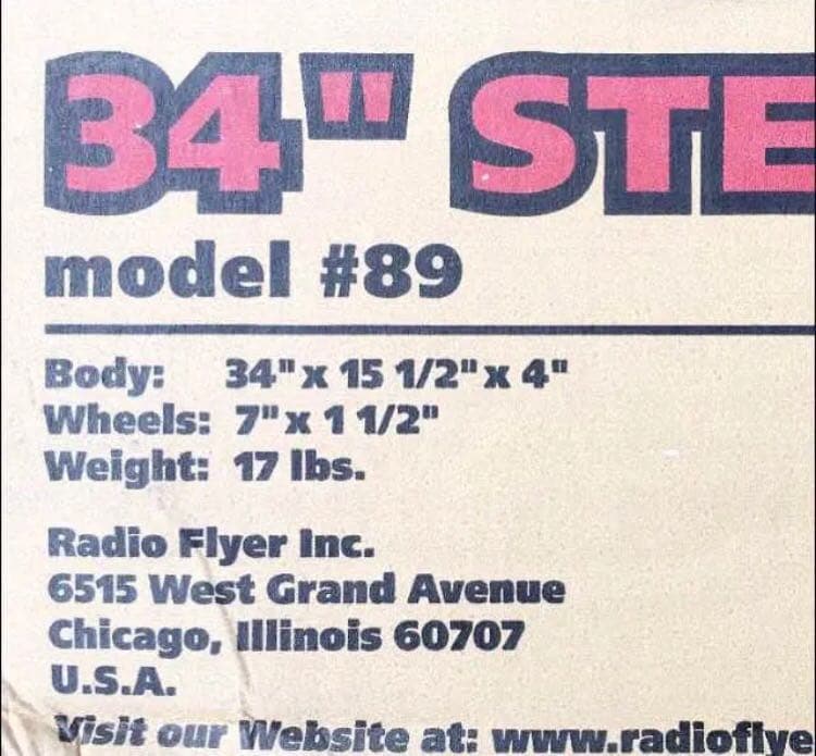 RADIO FLYER 34\" STEEL WAGON #89 未開封 USA製