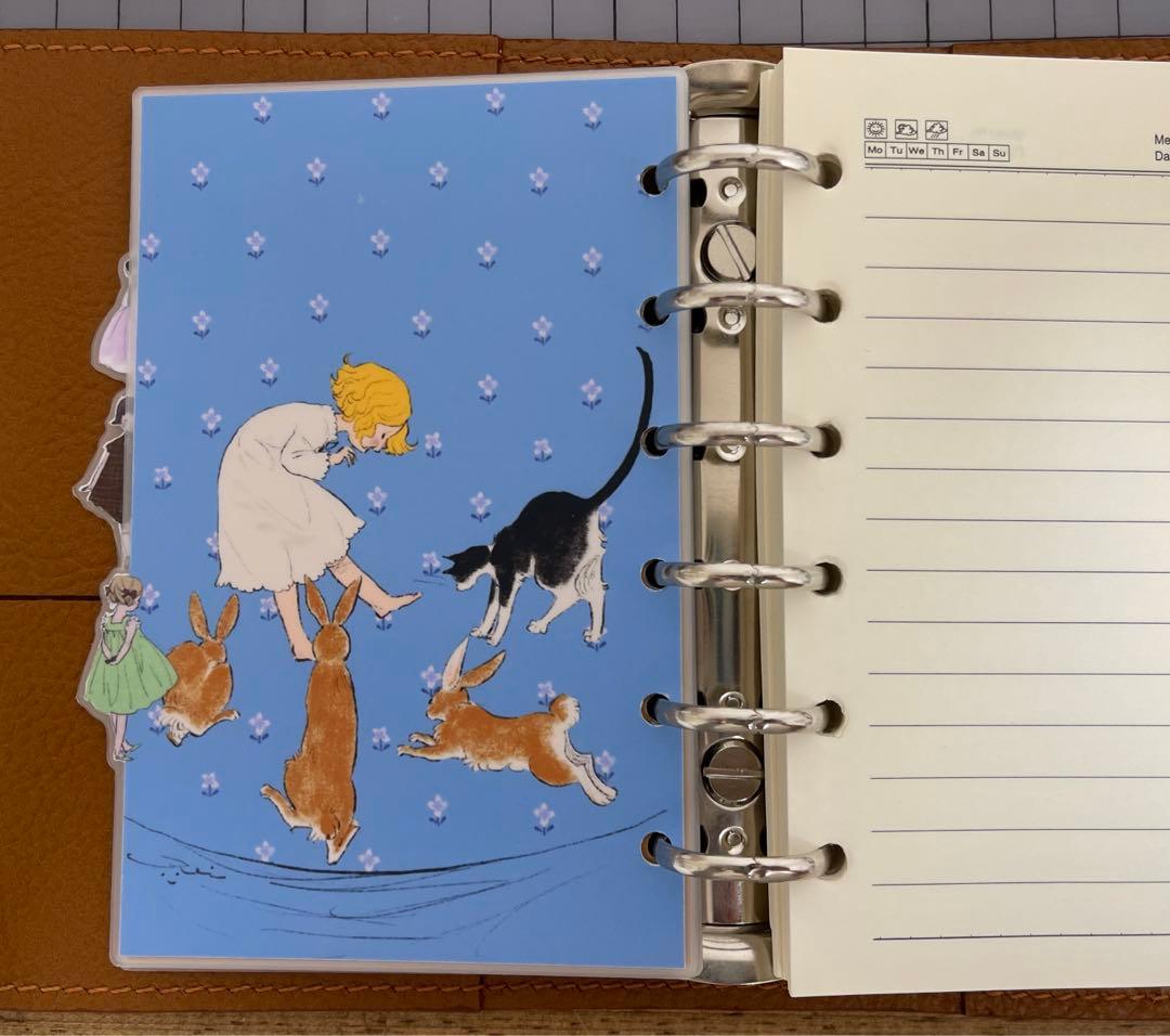 彫刻 本革ノート　ハンドメイド　女の子