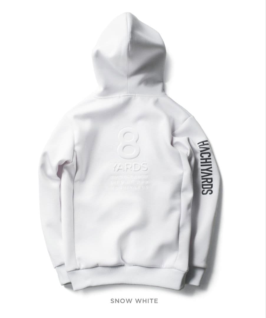 8YARDS　 スノーホワイト フード付きジャケット