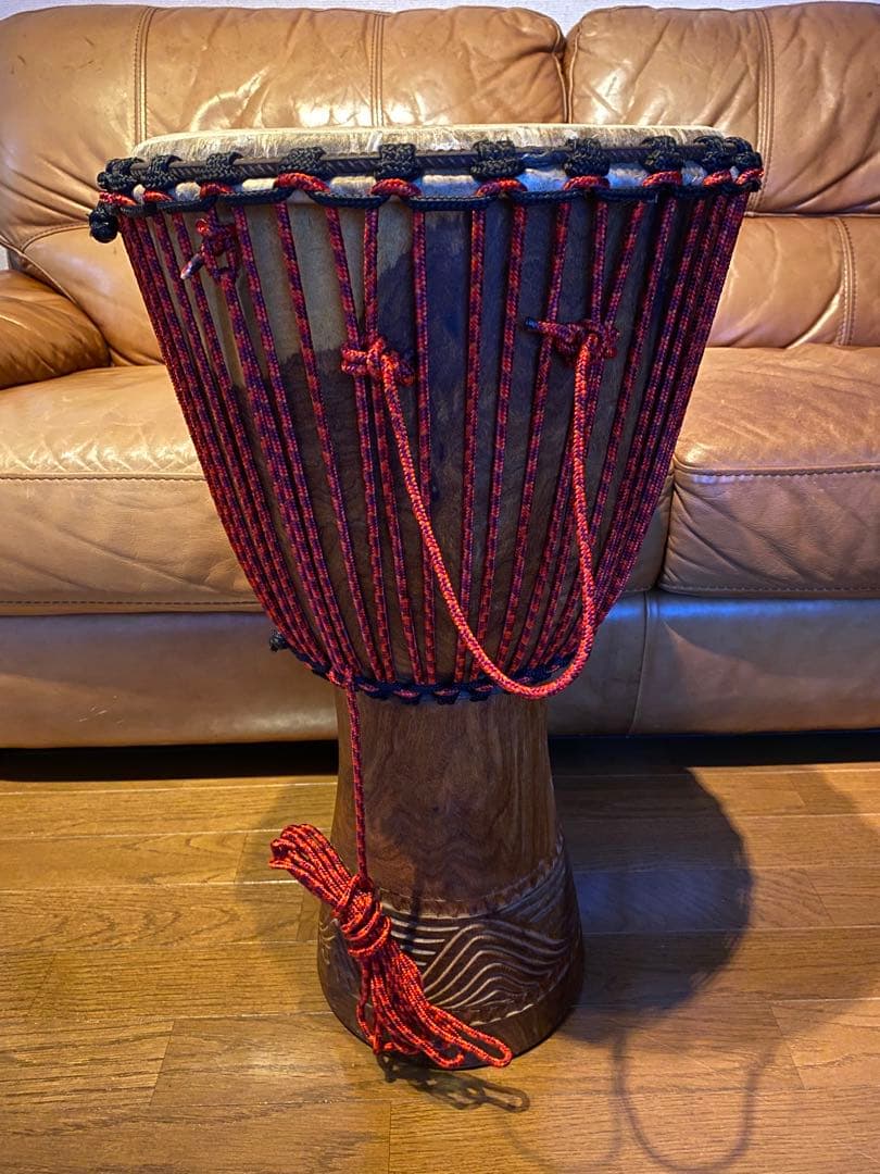 ジャンベ【マリ産　プロ仕様】 ＋α専用ケース革張り替え済み