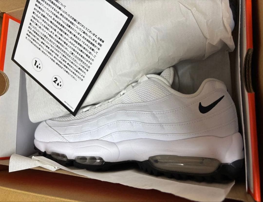 シューズ(男性用) Nike Air Max 95 Golf \"White/Black\"