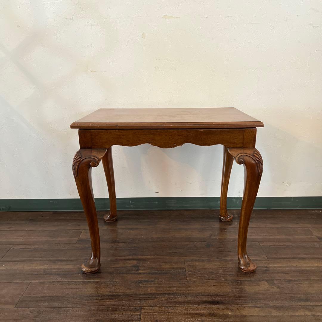 k978r114 英国アンティーク家具 木製サイドテーブル 猫脚 ミニテーブル