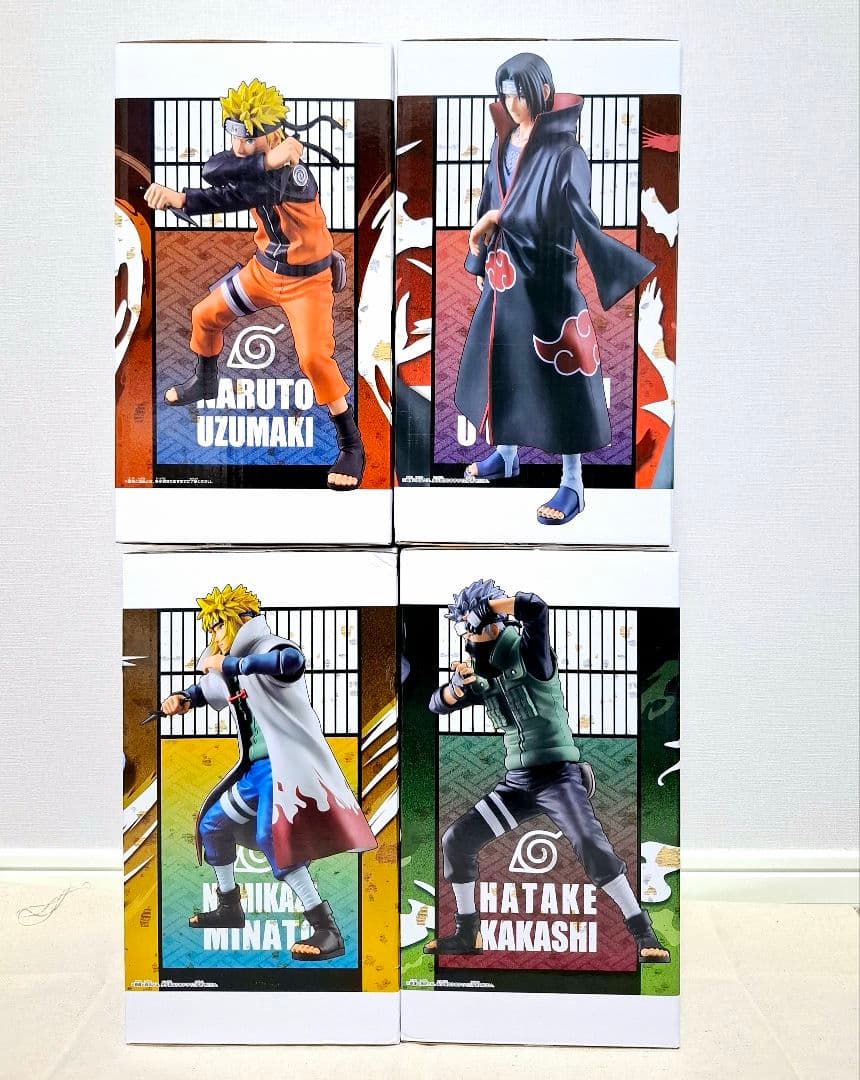 疾風伝　Grandistaうずまきナルト　うちはイタチ　ミナト　カカシフィギュア