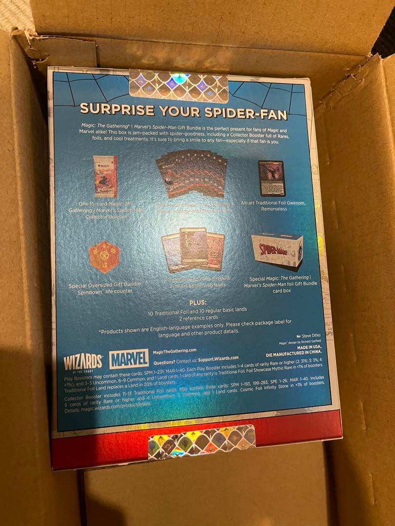 新品未開封！スパイダーマン Gift Bundle 英語版MTG
