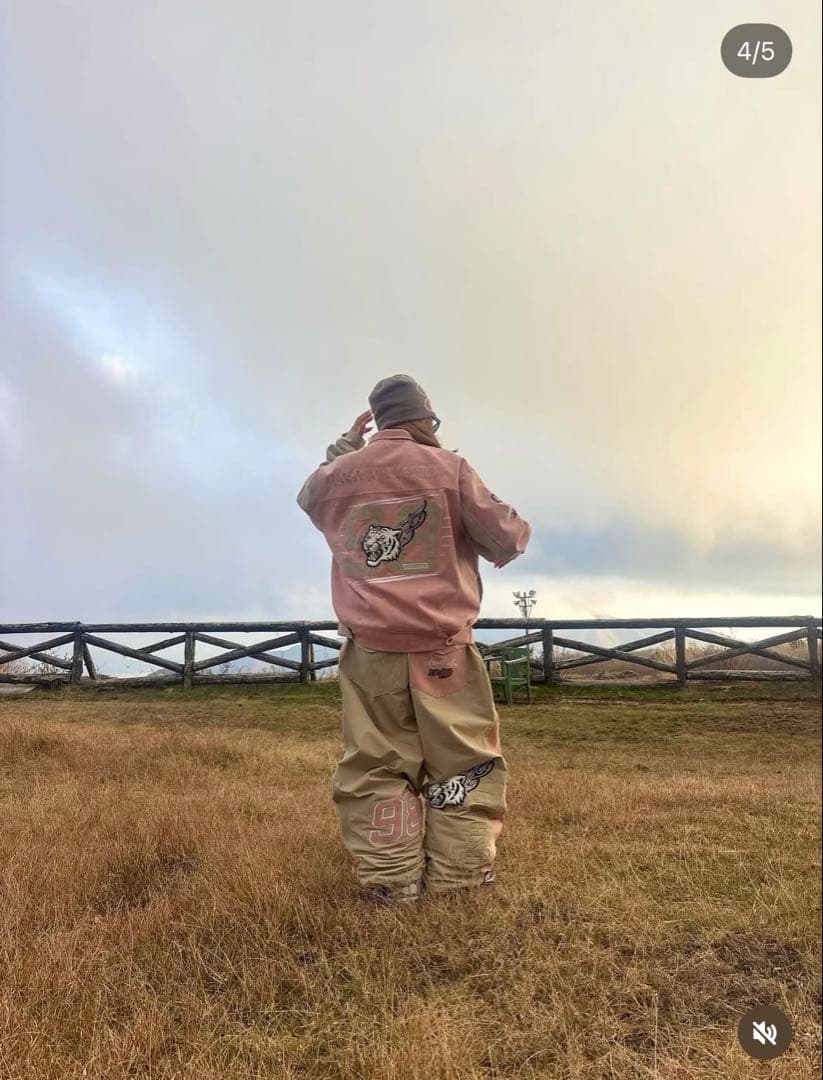 スノーボード Bsrabbit Pink Flame 98 Racing Jacket