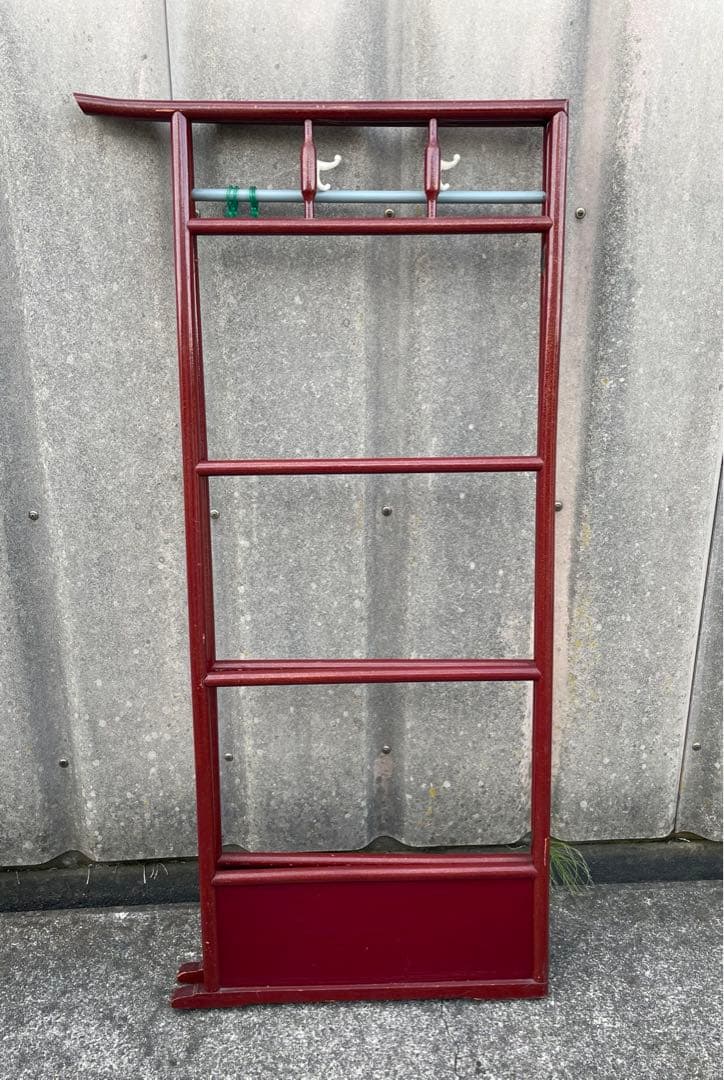 稀少/古道具/当時物/無垢材/木製/衣紋掛け/衣桁/着物掛け/31