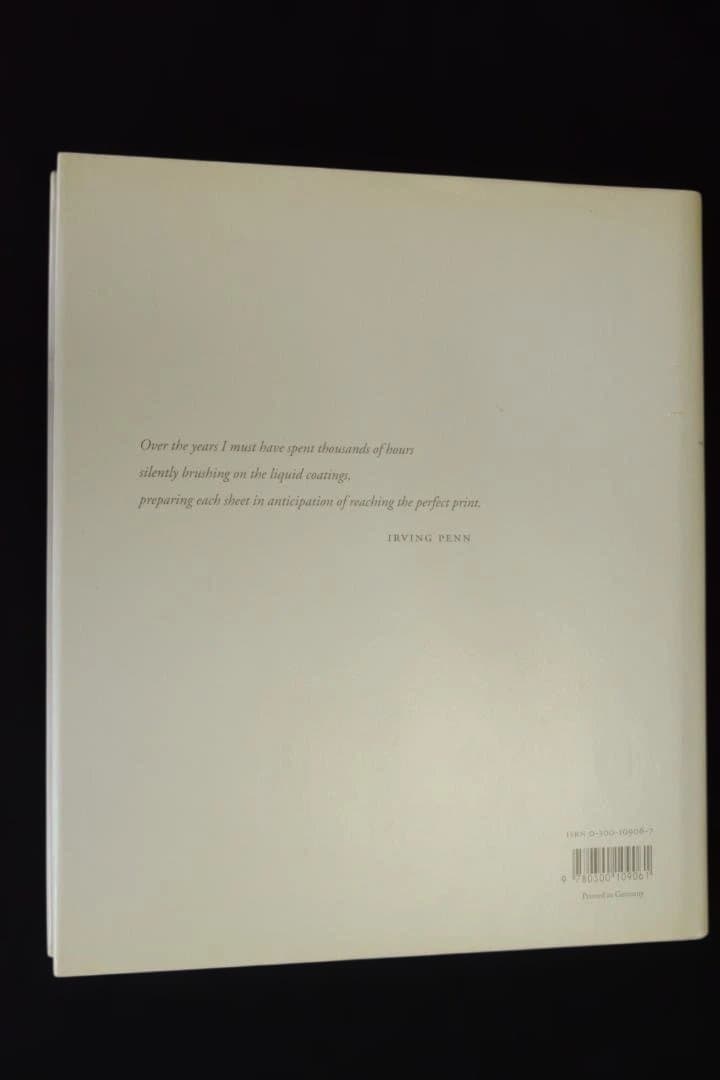 【Irving Penn: Platinum Prints】未読・美本