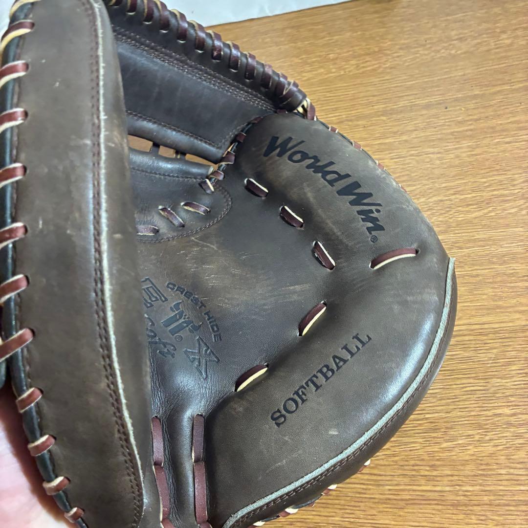 ミズノ ワールドウィン 一般軟式 キャッチャーミット 美品 日本製